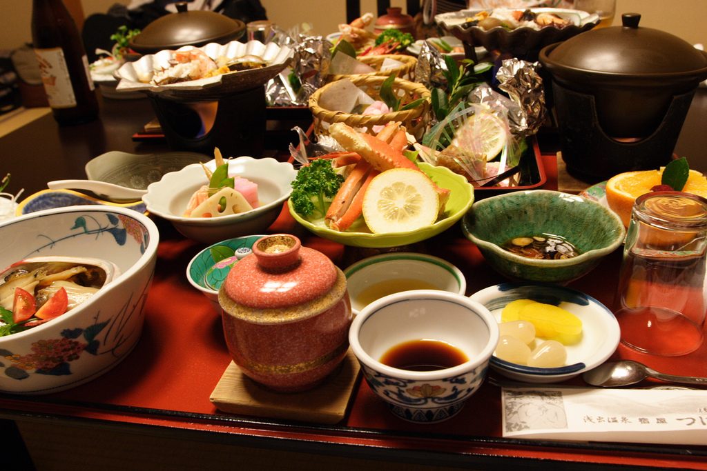 Super gorgeous onsen dinner