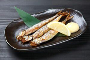 Japanese food - grilled shishamo