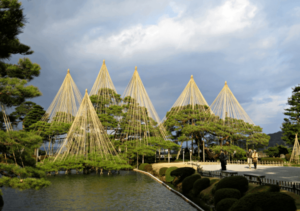 Kenrokuen Garden in Kanazawa, Japan