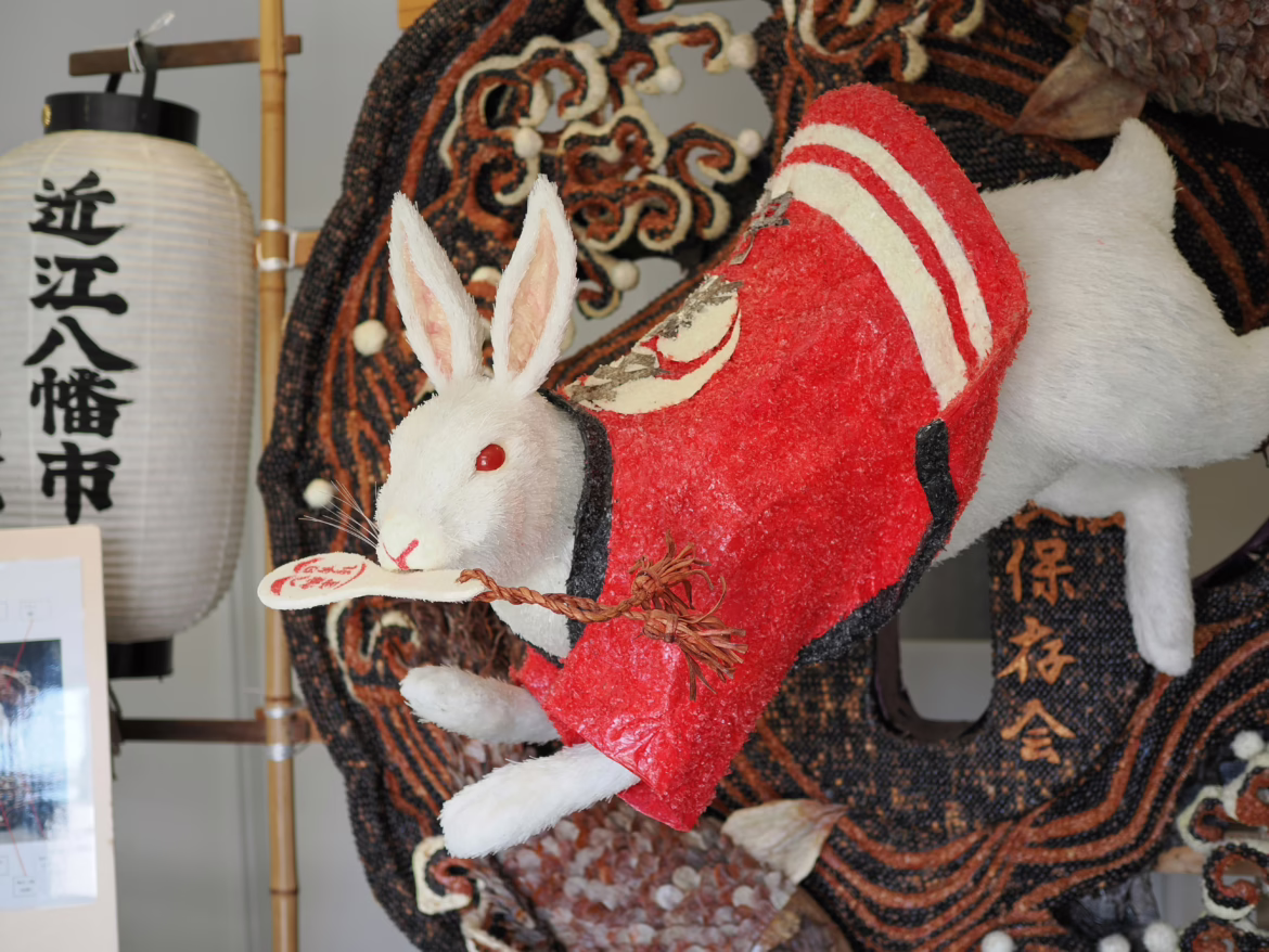 Bunny sculptures at Ghibli Museum Mitaka, inspired by Studio Ghibli animation