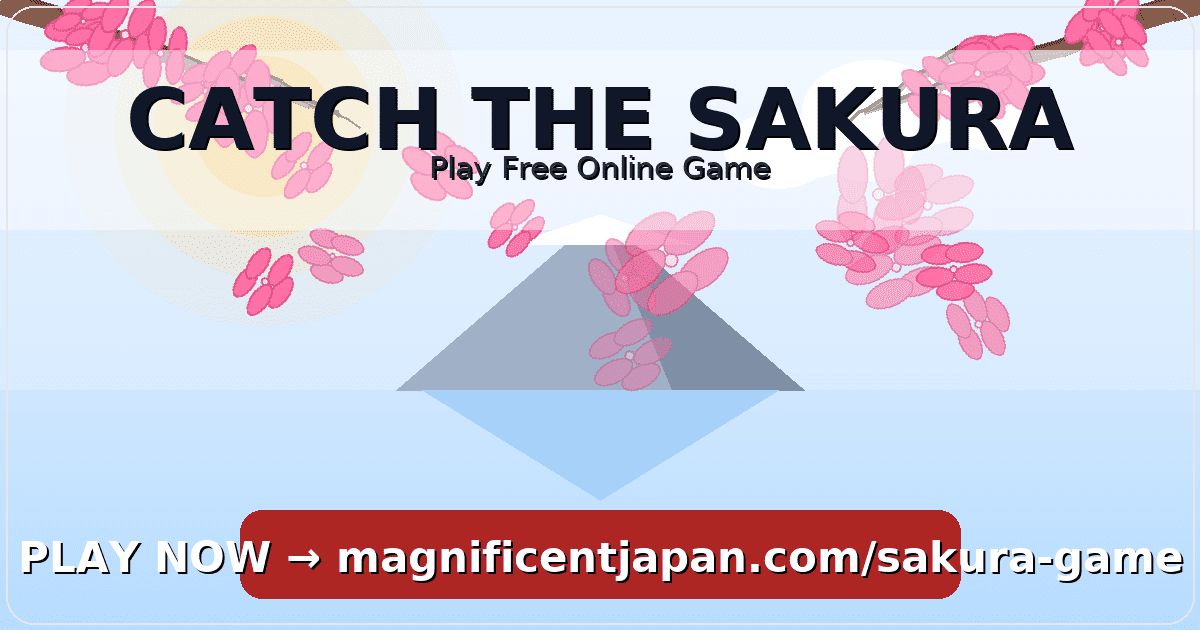 Catch the Sakura — a calm cherry-blossom matching game from Magnificent Japan