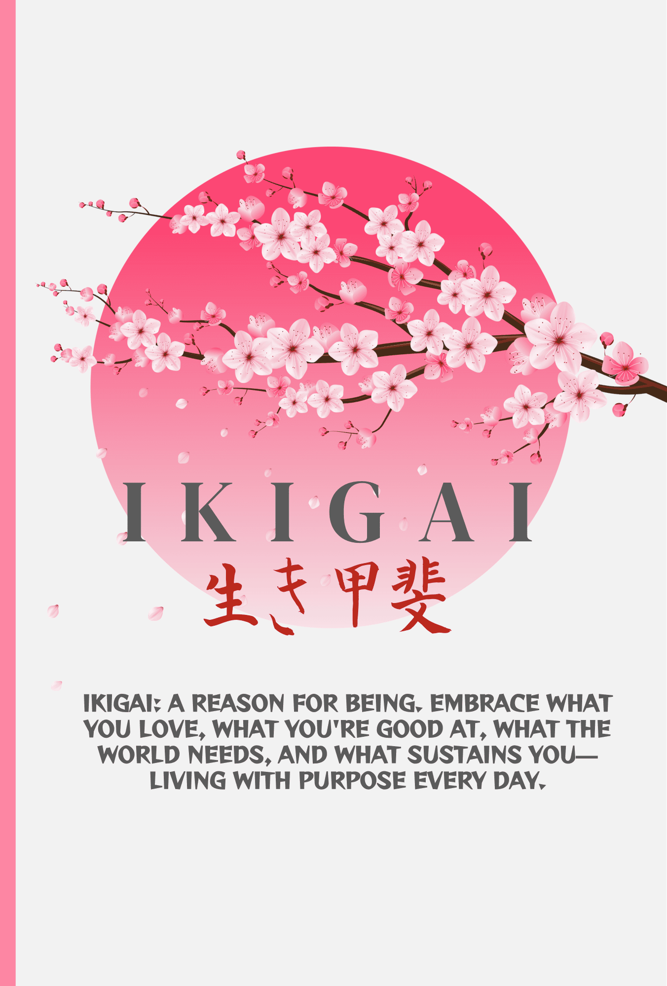 Ikigai Pink journal
