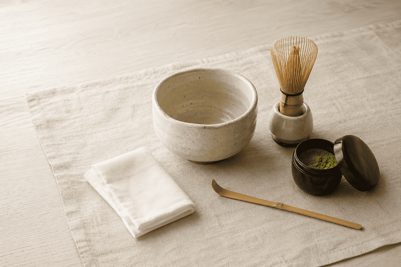 Japanese tea ceremony tools — glass teapot for sencha brewing