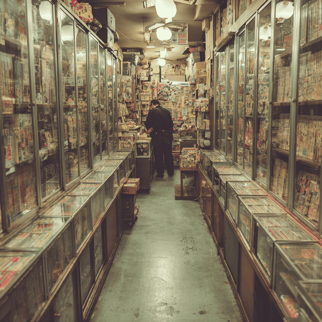 The interior of Nakano Broadway showing Mandarake's shop fronts