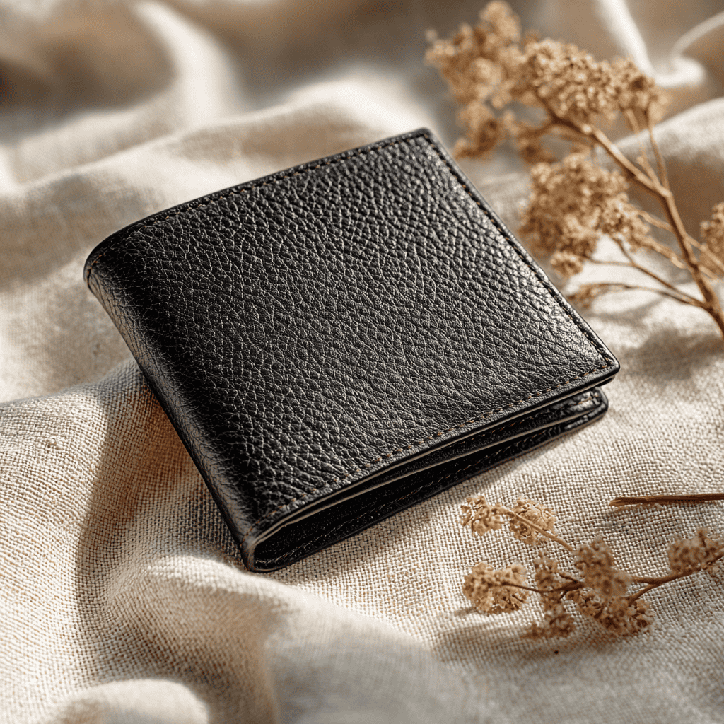 Comme des Garçons black leather wallet