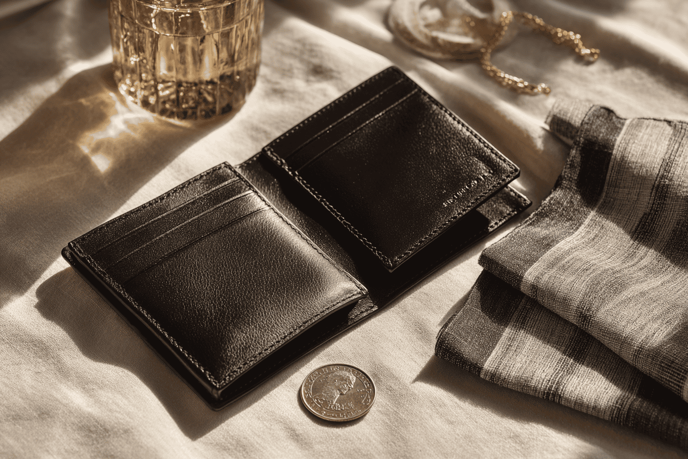 Japanese fashion accessories flat lay