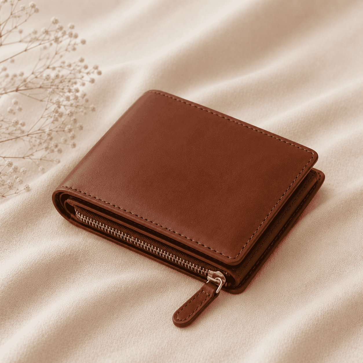Comme des Garçons brown small classic wallet
