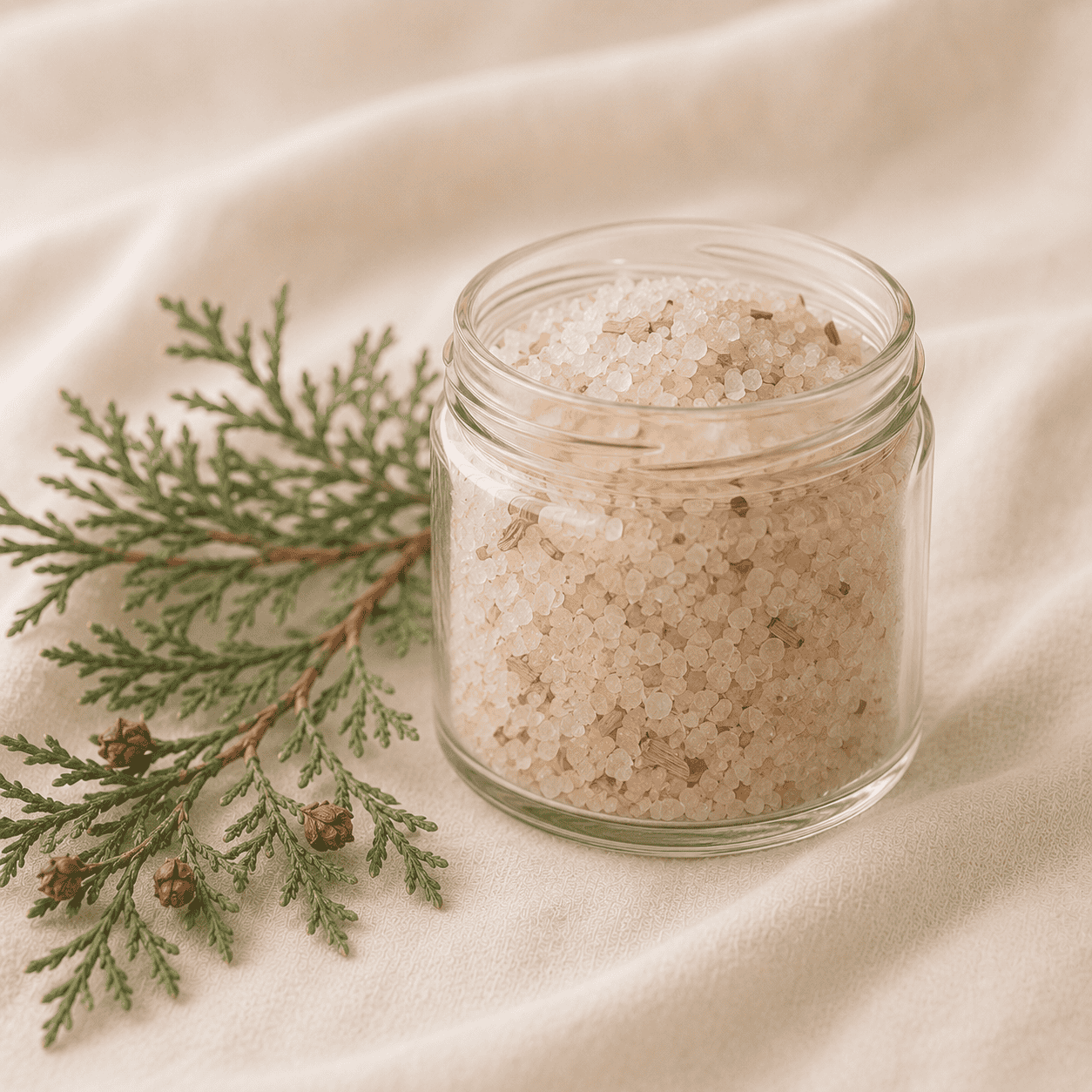 A Japanese hinoki cypress bath preparation