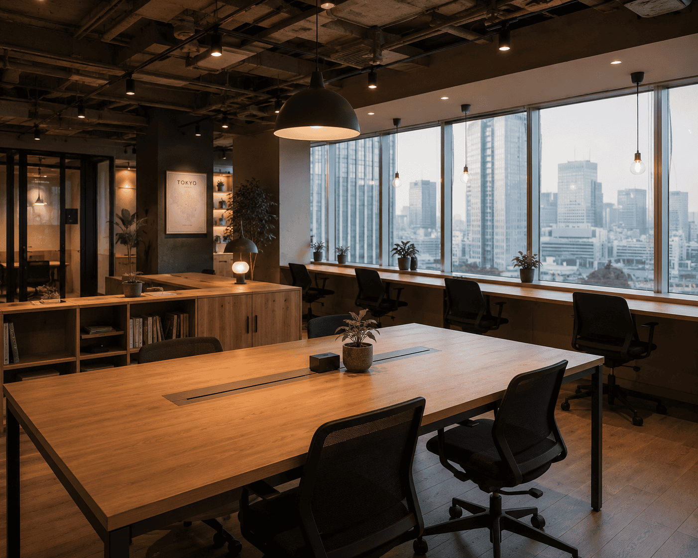 A Tokyo coworking space — registered office address for a new business in Japan
