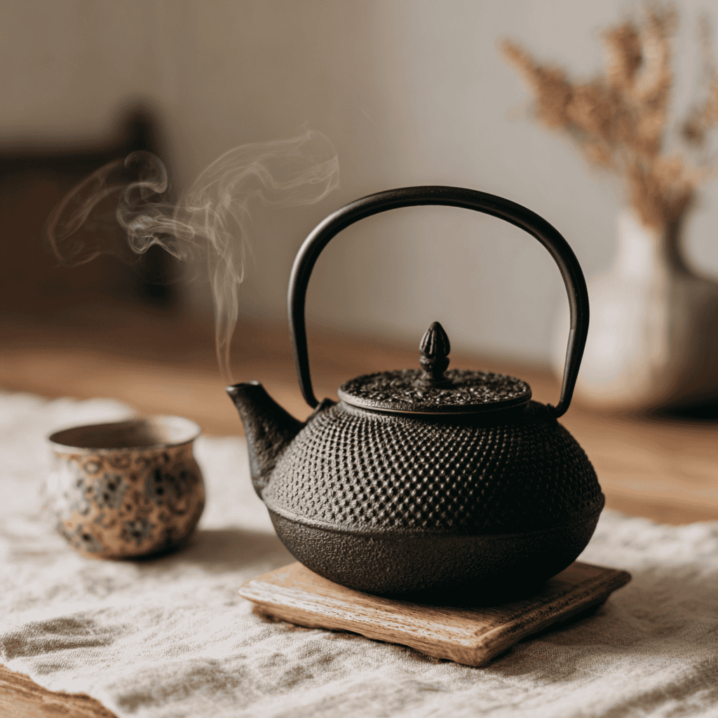 Iwachu cast iron tetsubin kettle