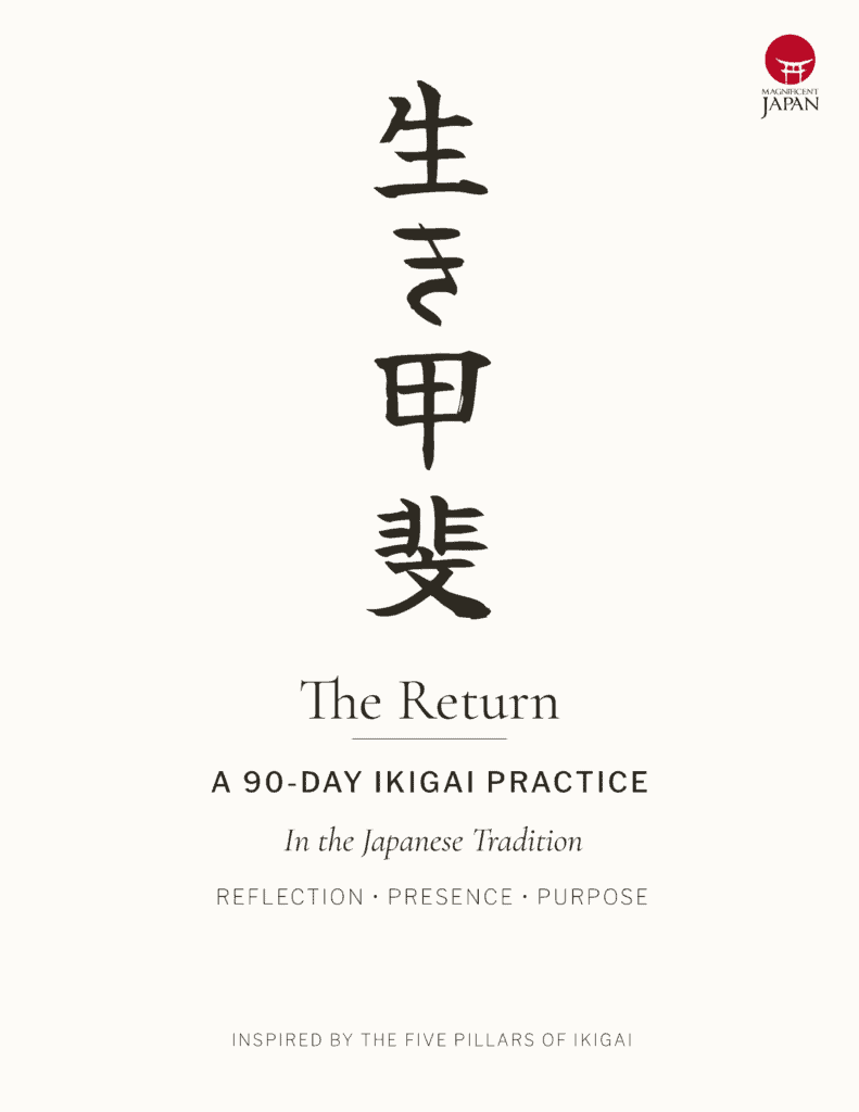 The Return, a 90-day ikigai journal by Magnificent Japan