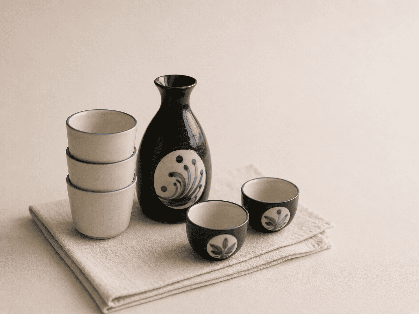 Beams Japan stacking cups and ceramic vessels