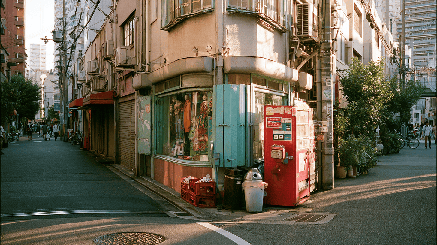 A shopping street in Osaka representing the Kansai anime and manga retail circuit around Den-Den Town