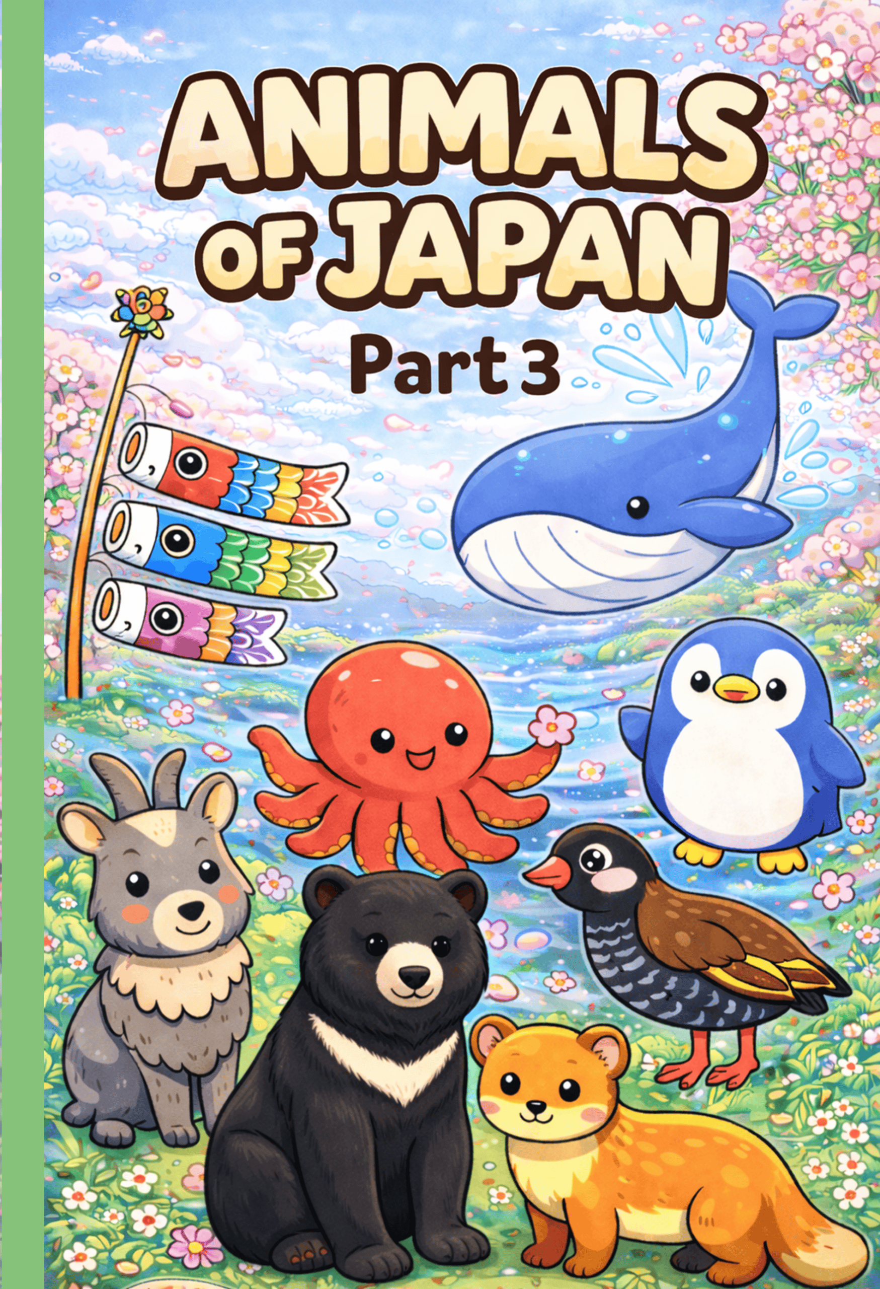 Animals of Japan coloring book Part 3 cover