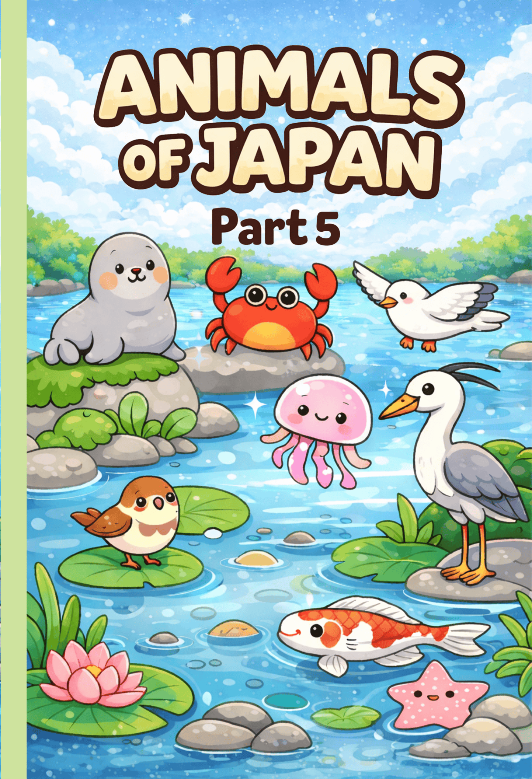 Animals of Japan coloring book Part 5 cover