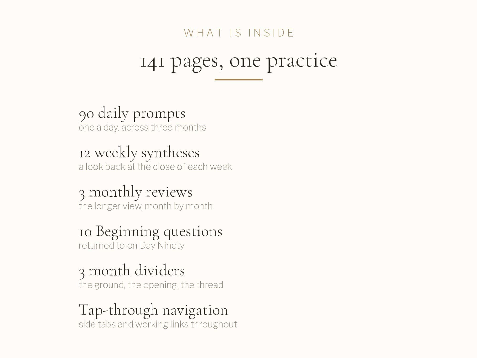 A daily prompt page from the En journal, with writing space