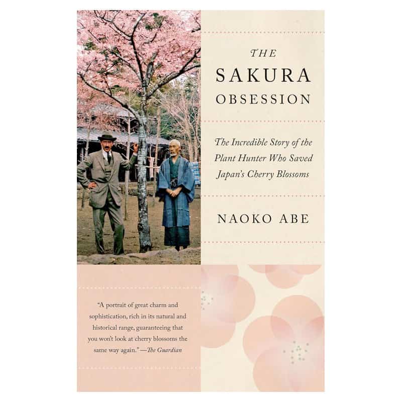 The paperback book The Sakura Obsession by Naoko Abe with a cherry blossom cover