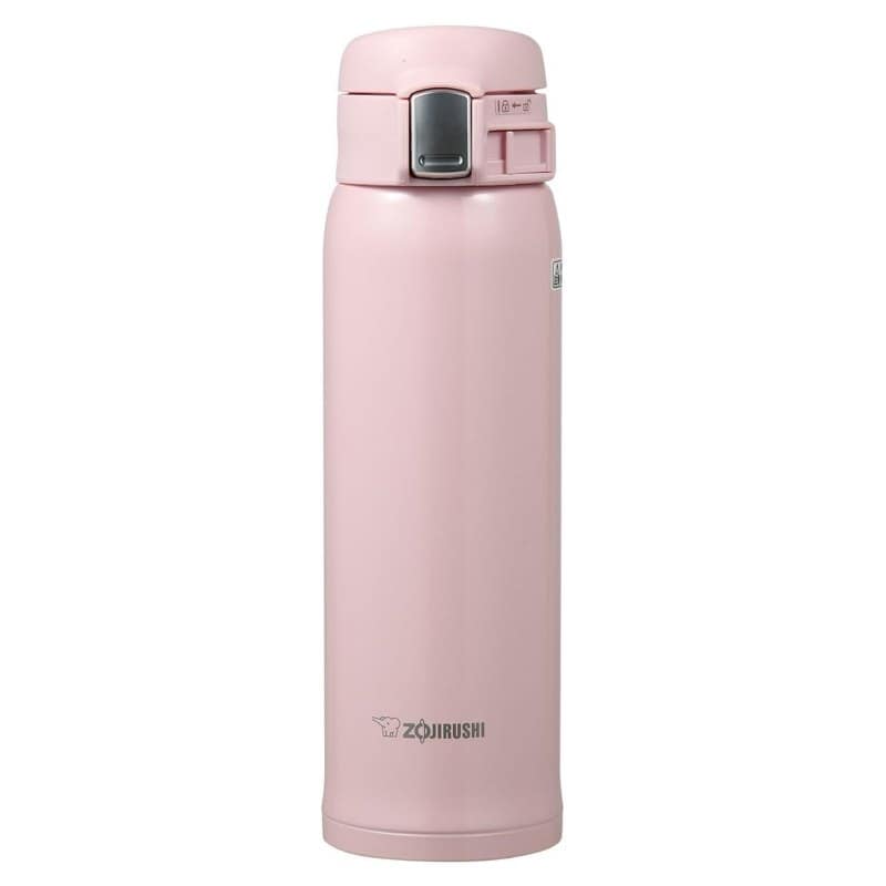 Zojirushi SM-SA48 stainless steel vacuum mug in pearl pink, sixteen ounces