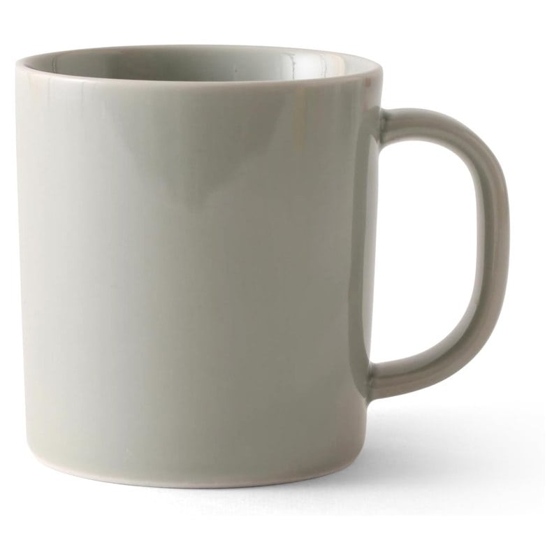 A gray Hasami porcelain Common mug by Saikai Pottery, made in Japan